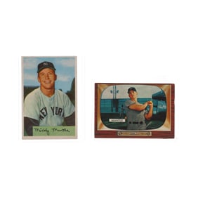 1954 and 1955 Bowman Mickey Mantle Baseball Cards