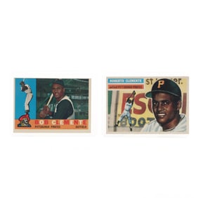 1954 and 1960 Topps Roberto Clemente Baseball Cards