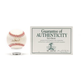 Stan Musial Signed Baseball With Guarantee of Authenticity