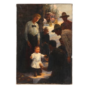 Percy Van Eman Ivory (American, 1883-1960), Stage Coach