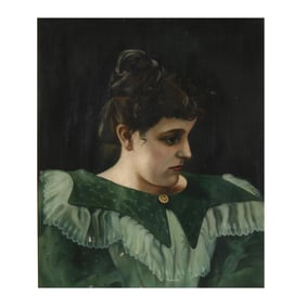 American School (Late 19th Century), Portrait of Kate Montgomery