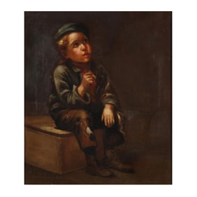 John George Brown (British-American, 1831-1913), A Young Urchin