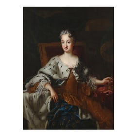 Attributed Georg Engelhard Schroder (Swedish, 1684-1750), Portrait of Ulrika Eleanora, Queen of