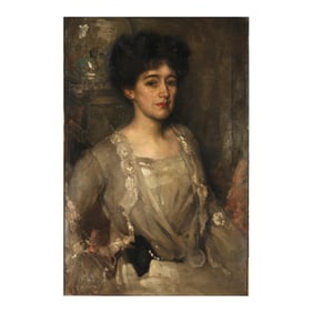 Edward Arthur Walton (Scottish, 1860-1922), Portrait of Mrs. Ewan MacPherson