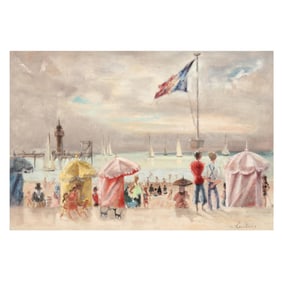 André Hambourg (French, 1909-1999), La Plage, Les Régates