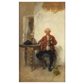 Karl Mayr-Graetz (Austrian, 1850-1929), Ein Guter Tropfen