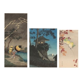 Three Japanese Woodblock Prints