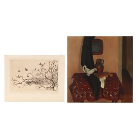 Two Vintage Prints, Niles Spencer and Walter Ronald Locke