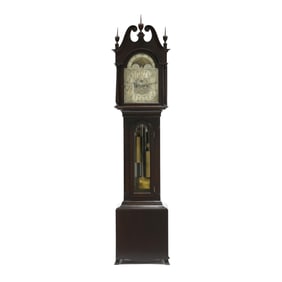 Herschede Mahogany Five Tube Chime Tall Case Clock, Retailed by Tiffany & Co.