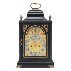 Haley & Son, George III Ebonized Bracket Clock