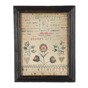 Jane Grover's 1740 Needlework Sampler