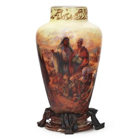 Andre Doré (Russian/American, b. 1970), Palatial Sèvres Orientalist Vase Prayers in the Desert