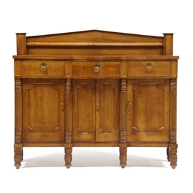 North Carolina Late Federal Tiger Maple Sideboard