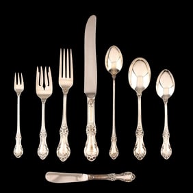 International Wild Rose Sterling Silver Flatware Service