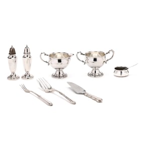 A Collection of American Sterling Silver Tableware