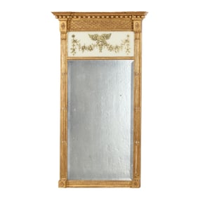 Federal Style Gilt Eglomise Mirror