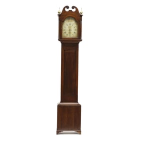 Southern Chippendale Walnut Tall Case Clock