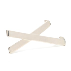 Silver X Motif Pendant / Brooch, Paloma Picasso for Tiffany & Co.