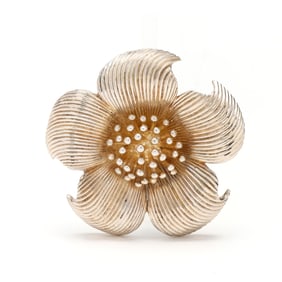 Silver Flower Brooch, Tiffany & Co.