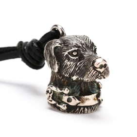 Sterling Silver Dog Pendant / Necklace, Barry Kieselstein-Cord