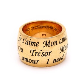 Gold-Tone  Mon amour  Band, Rebecca