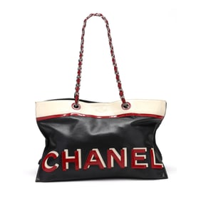 Leather  No. 5 Star  Tote Bag, Chanel