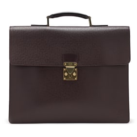 Leather  Moskova 2 Soufflots  Briefcase, Louis Vuitton