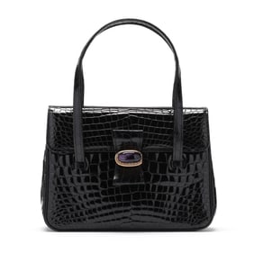 Black Alligator and Gem-Set Handbag, Sasha