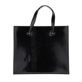 Black Alligator Tote Bag, Saks Fifth Avenue