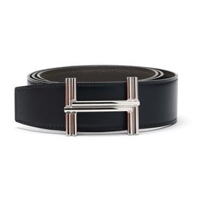 Leather Belt with Belt Buckle, Hermès