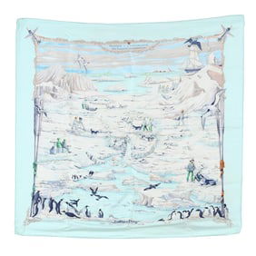 Silk  Hommage A L'Explorateur Sir Ernest Shackleton  Scarf, Hermès