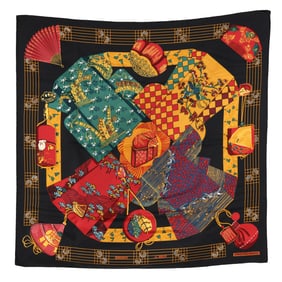 Silk  Kimonos et Inros  Scarf, Hermès