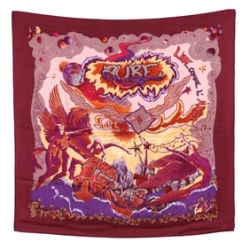 Silk  Aube Libre Comme L'Ange  Scarf, Hermès