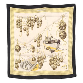 Silk  Les Raisins De Le Mer  Scarf, Hermès