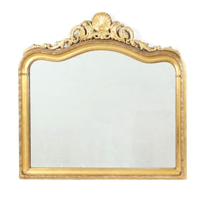 Large Louis Philippe Style Giltwood Mirror