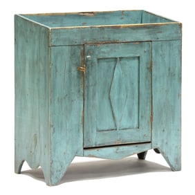 Gustavian Painted Pine Dry Sink