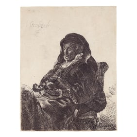 after Rembrandt van Rijn (Dutch, 1606-1669),  The Artist's Mother in Widow's Dress and Black Gloves