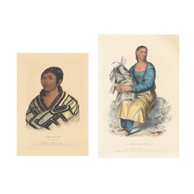 Two Framed Native American Portrait Lithographs