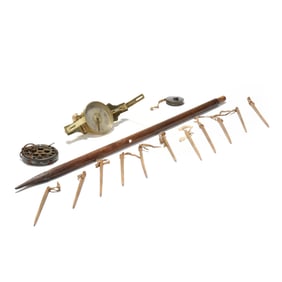 Richard Patten (1792-1865), Surveyor's Compass with Accessories