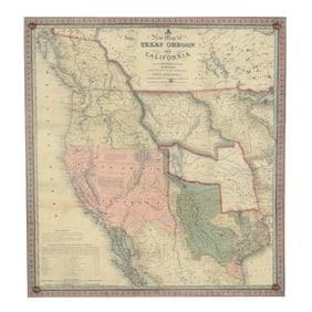 A Well-Presented Reproduction of Mitchell's Influential Map of the American West
