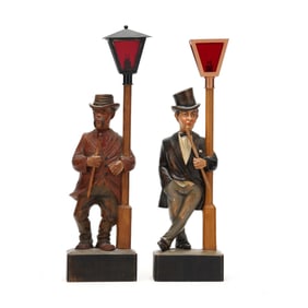 Karl Greisbaum, Two Vintage German Whistler Automatons