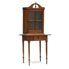 North Carolina Late Federal Walnut Cabinet on Stand