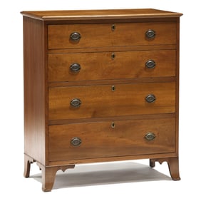 Mid-Atlantic Late Federal Walnut Chest of Drawers