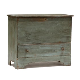New England Painted Pine Blanket Chest