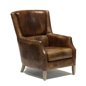 Halo Creative & Designs, Leather Upholstered Library Chair