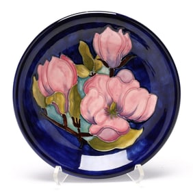 Moorcroft  Magnolia  Art Pottery Plate