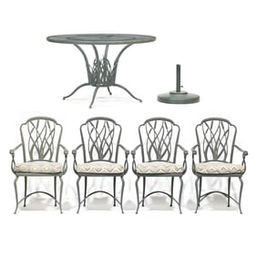 Brown Jordan,  Riverglade  Patio Table and Four Chairs