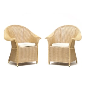 Lloyd Loom, Pair of Armchairs