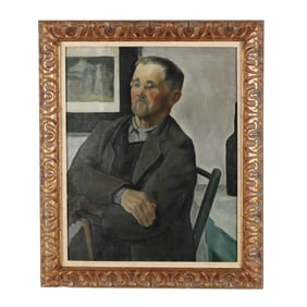James McLean (NC, 1904-1989),  Old Man in Chair