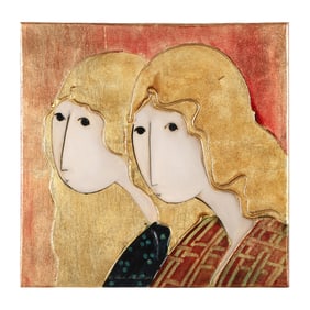 Stephen White (NC), Portrait of Two Women in Profile